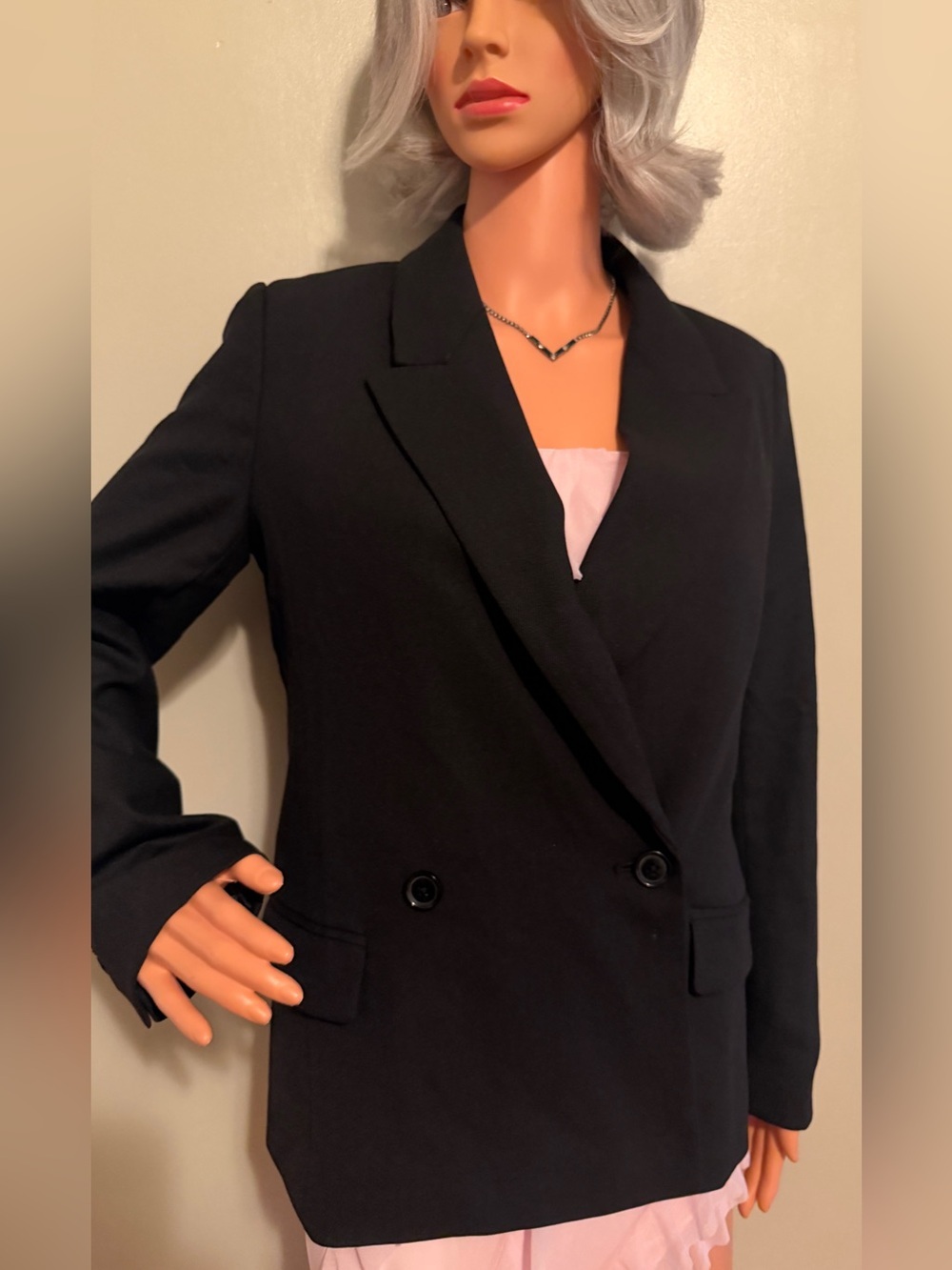 Banana Republic Black Double-Breasted Blazer - Picture 10 of 17